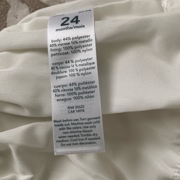 BNWT Carter’s Jacquard 24 months Christmas sparkle Dress - Picture 8 of 8